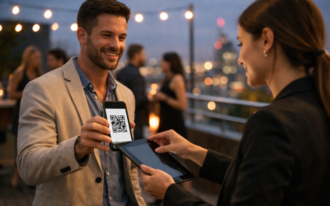 Entradas nominativas afterwork: lista QR sin venta pública